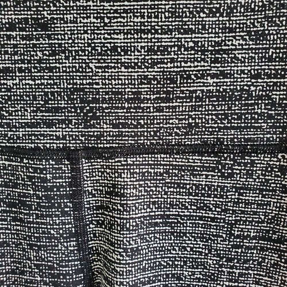 Lululemon Athletica Wunder Under High Rise Coco Pique Black Size 6 - Picture 4 of 12